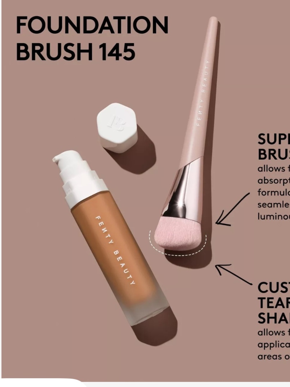 FENTY Foundation Cosmetic Brush . #145